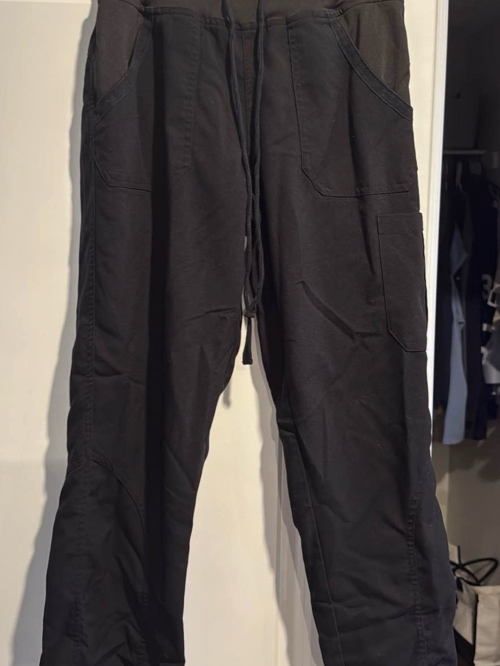 Women’s Black Drawstring Scrub Pants